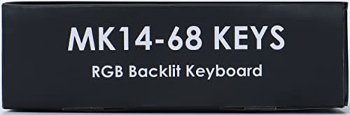 60% Mechanical Gaming Keyboard Type C Wired 68 Keys LED Backlit USB Waterproof Apex Pro illuminated Keyboard 18 Chroma RGB Lighting Backlight Anti-ghosting Keys for Gamers and Typists (Blue Switch) 60% Mechanical Gaming Keyboard Type C Wired 68 Keys LED Backlit USB Waterproof Apex Pro illuminated Keyboard 18 Chroma RGB Lighting Backlight Anti-ghosting Keys for Gamers and Typists (Blue Switch)