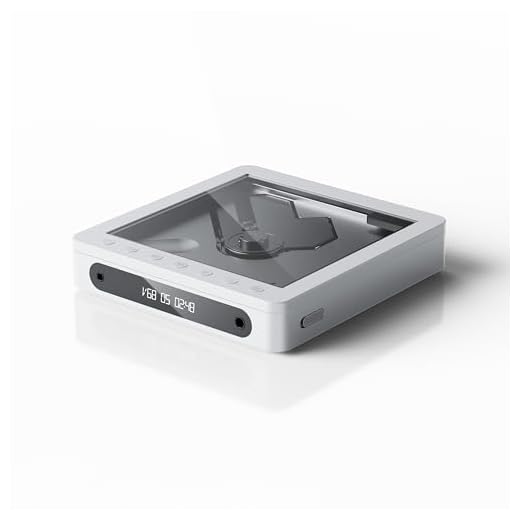 FiiO DM13 multifunktionaler tragbarer Stereo-CD-Player mit ausdauerndem Akku, unterstützt USB-Ripping, optische/koaxiale Ausgänge (3,5 mm/4,4 mm), transparentes Bluetooth