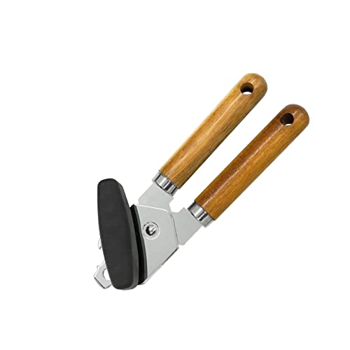 Fackelmann FSC Akazien-Dosenöffner, Maße: 20x6x5cm, Farbe: braun, silber