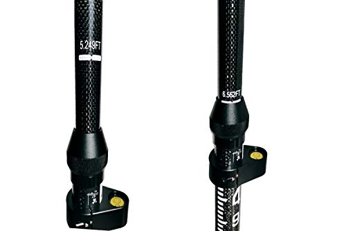 Carbon Fiber GPS pole, GPS Poles with Snap-Lock for Land Surveying & Engineering GPS/GNSS accessory and instruments (GLS26B)