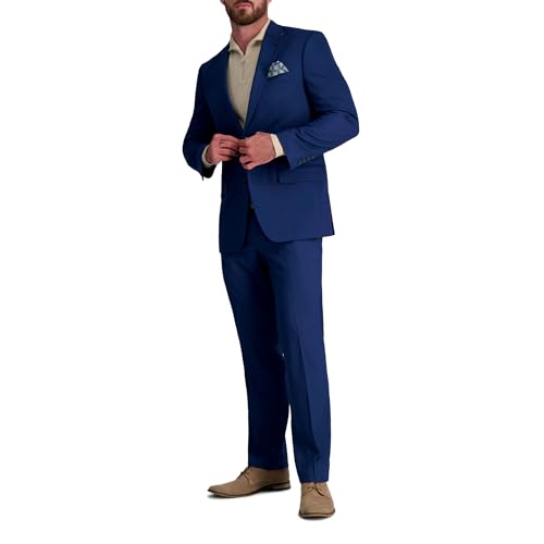 Haggar Men's Classic Fit Sharkskin Suit Separates-Pant and Jacket2