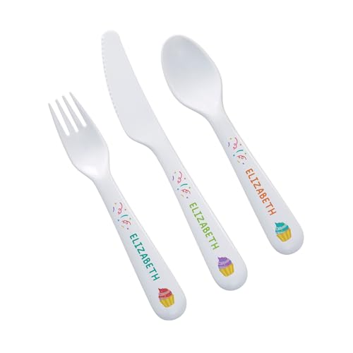 Personalization Universe Special Birthday Personalized Kids 3pc Utensil Set