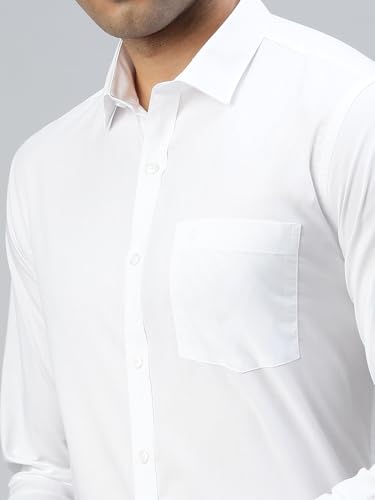 Image of RAMRAJ COTTON Men Full Sleeve Shirt | Prestigious Fit | Elegant Daily Formal Wear