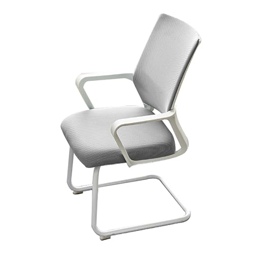 Fauteuil invité de bureau en mesh gris fixe pour salle de conférence