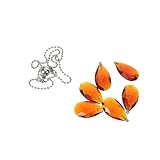 MAGICLULU Kristall Zugkette für Deckenventilator mit Blumenanhänger Handpoliert Langlebig Dekorative Kettenverlängerung für Wohnraumbeleuchtung