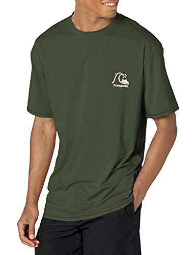 Quiksilver Men's Standard Heritage Heather Short Sleeve Rashguard Surf Shirt