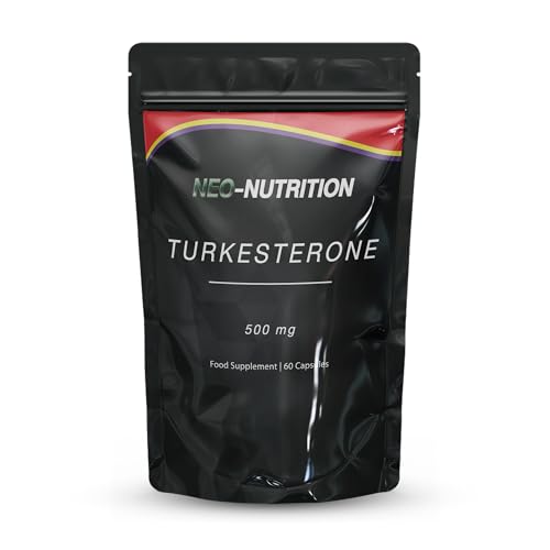 High Purity Turkesterone 500mg | 95% Ajuga Turkestanica Extract | 60 Vegan Capsules (2 Month Supply) | Strength Muscle & Workout Performance Support | Non-GMO GMP USA Made