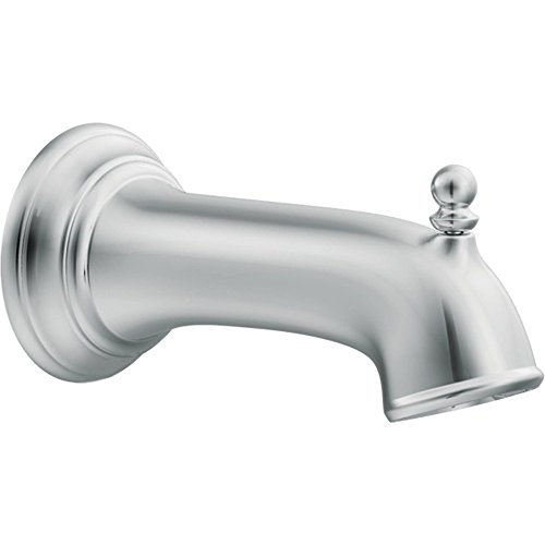 Moen 3857 Brantford Tub Spout with Lift Diverter Slip Fit 1/2-Inch CC Connection Chrome Replacement Tub Spout for Shower and Bathtub