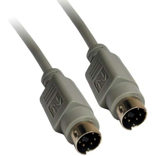 Mini Din 6-pin Male to Male PS2 Cable 10 Ft