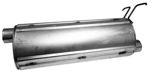 Image of Walker Quiet-Flow SS 21542 Direct Fit Exhaust Muffler 3 inch Inlet (ID) 3 inch Outlet (ID) for Ford F-150