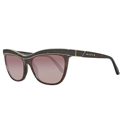 Swarovski Gafas de Sol, Marrón (Brown), 55.0 para Mujer