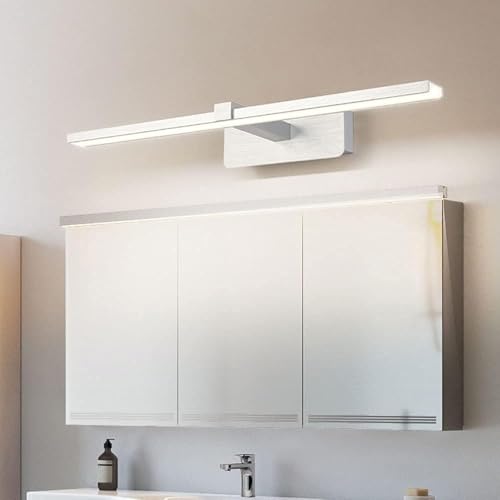Lámpara de pared para tocador Chaner con acabado refinado de plata cepillada 5