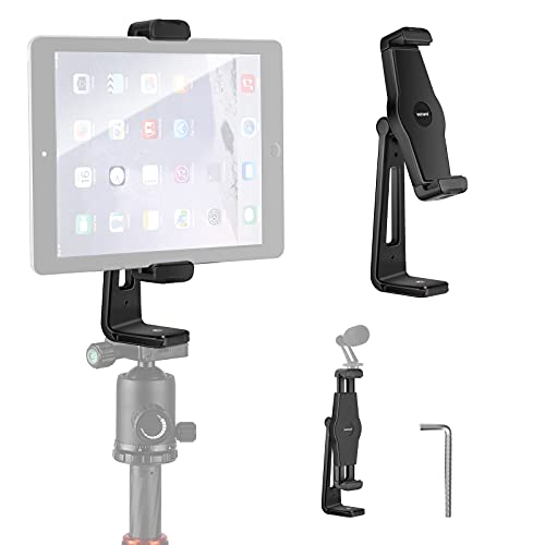 NEEWER Tablet-Stativhalterung Adapter, um 360°drehbarer Universal-Tablet-Klemmhalter für iPad, Galaxy-Tab und andere…