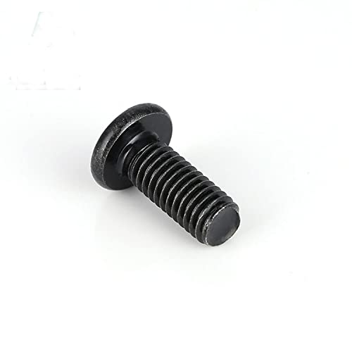 Image of Rely VP Industries (Pack of 25) M6 x 8 mm Black Allen Head Furniture Bolt | Hex Socket Furniture Screw Fastener for Crib, Bunk Bed & Cot | Barrel Nut Bolt High Tensile Alloy Steel Grade 10.9