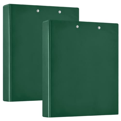 Classeur 3 anneaux en D grand format de bureau vert universitaire portable