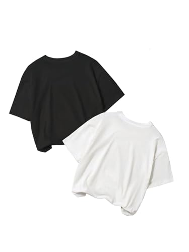 SOLY HUX Girl's 3 Piece T Shirts Y2k Graphic Tees Vintage 90s Short Sleeve Round Neck Summer Tops Streetwear2