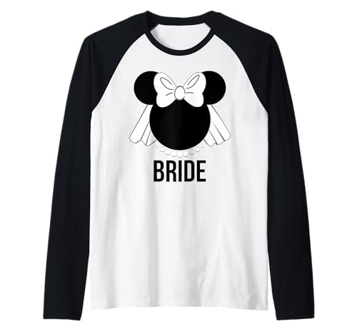 T-shirt Minnie voile de mariée raglan : cadeau idéal future mariée Disney