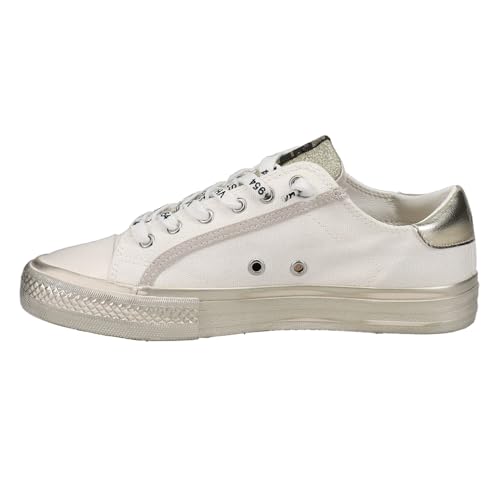 VINTAGE HAVANA Womens Alive Metallic Lace Up Sneakers Shoes Casual - Black3