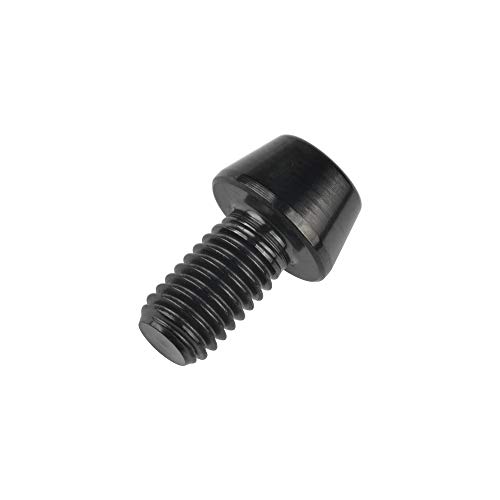 Image of Titanium Ti Bolt M5x9 16 18 20 25 30 35 40 45 50 55 60mm Tapered Head Screws Pack of 4 (M5x9mm, Black)