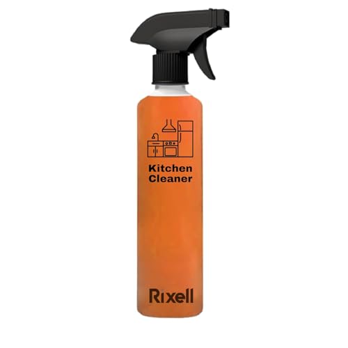 Image of Kitchen Cleaner Spray, Orange Scented, Non-Toxic Natural Formula, 500ml, with Spray Nozzle for Stoves, Chimneys, Countertops, Appliances