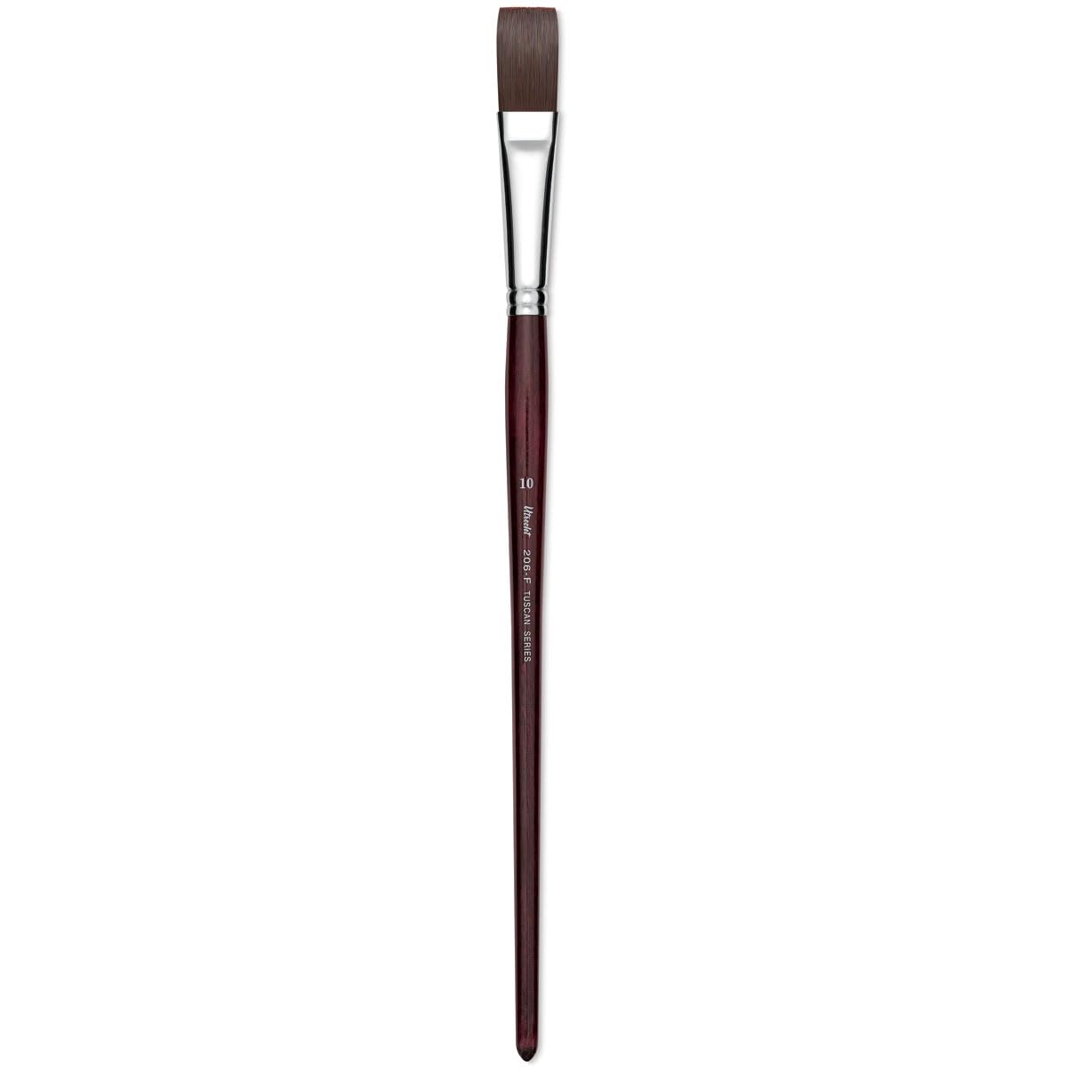 Utrecht Tuscan Synthetic Flat - Size 10, Long Handle