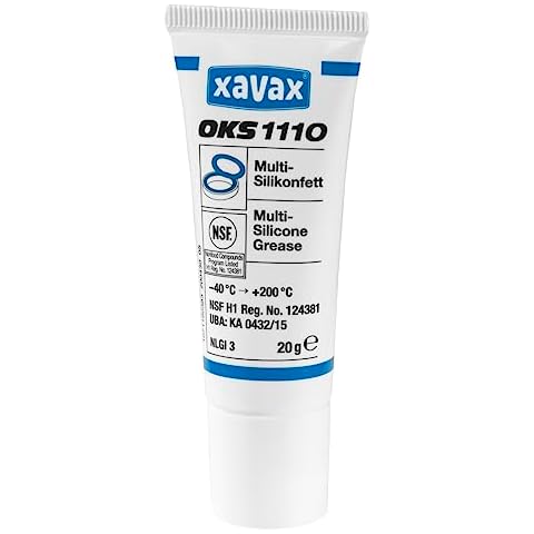 Xavax OKS Multi Silicone Grease For the Care and Maintenance of Coffee Machines Food-Safe - Transparent, 20 g Cover