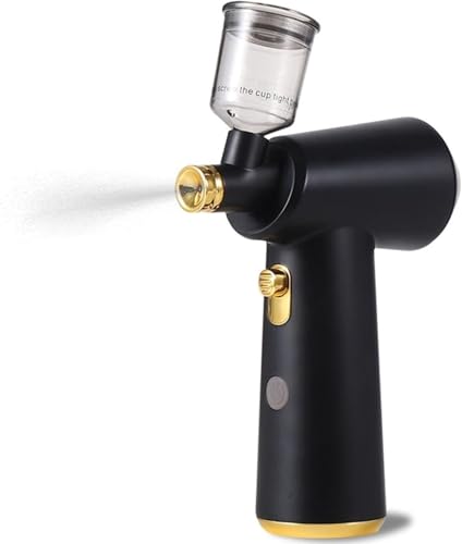 Kit aérographe rechargeable sans fil pour maquillage, nail art, décoration de gâteaux, travaux manuels – Léger et portable pour soins du cuir chevelu et graffiti
