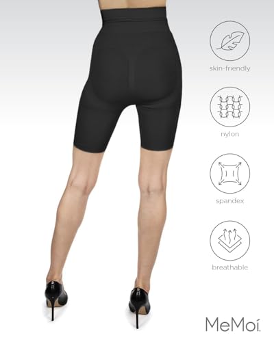 Image of MeMoi 2 Pair High-Waist Shapewear Shorts, Smooth Thigh Shaper Shorts, Comfortable Womens Shapewear - Sizes S-4X
