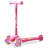 3 Wheel Scooter for Kids, Smooth Light Up LED Front Wheels, Wide Anti Slip Deck, Rear...