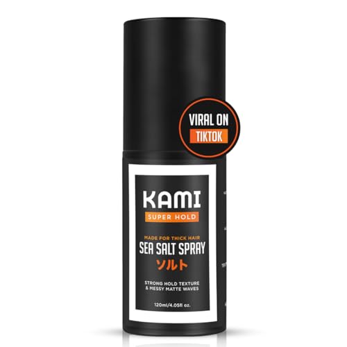 Kami Sea Salt Hair Spray – Strong Hold Texturizing Spray for Thick Hair, Natural Semi-Matte Waves & Volume | Premium Solution for Ultimate Control & Extra Hold