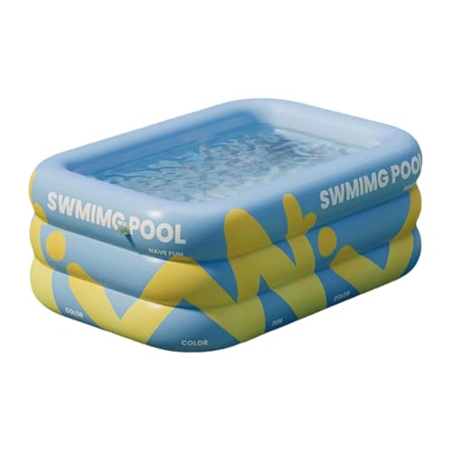 Image of CALANDIS Inflatable Swimming Pool Paddling Pool for Kids and Adults Lawn Outdoor Blue 1.5m | Inflatable & Kid Pools | Storage Boxes | Pools & Spas