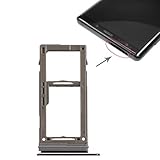 PhonSIM Card Replacement Parts SIM Card Tray + Micro SD Card Tray for Galaxy Note9 (Black) (Color :