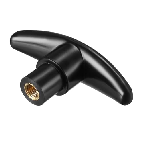BE-TOOL 1 Pcs T Knob M8 Female Thread T Knob Screw-in Threaded Hand Knob Clamping Handle Ergonomic Design for Mechanical Equipment, Furniture, Automotive Manufacturing