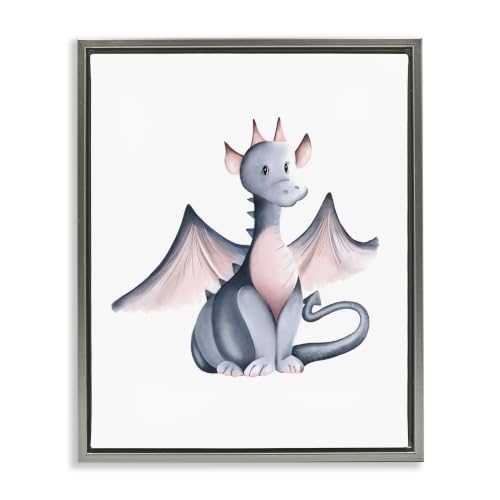 Whimsical Dragon Fantasy Anime, 24 x 30 Inch Canvas in Floater Frame