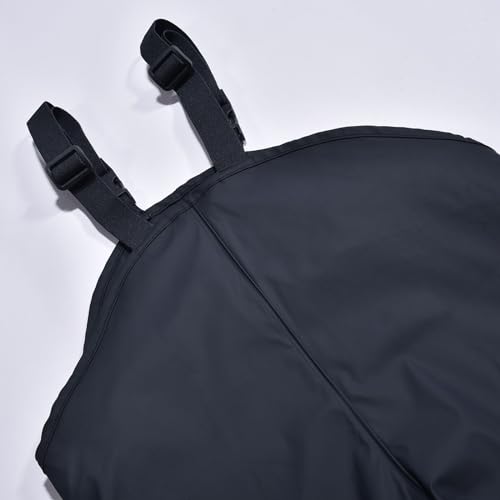 Kids Waterproof Rain Pants Windproof Reflective Bib Pant Lightweight Adjustable Dirty Proof Rain Wear Over Pants 1-14T4