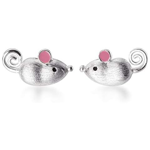 Helen de Lete The Rat Year Lucky Mouse S925 Sterling Silver Stud Earrings for Women Cover