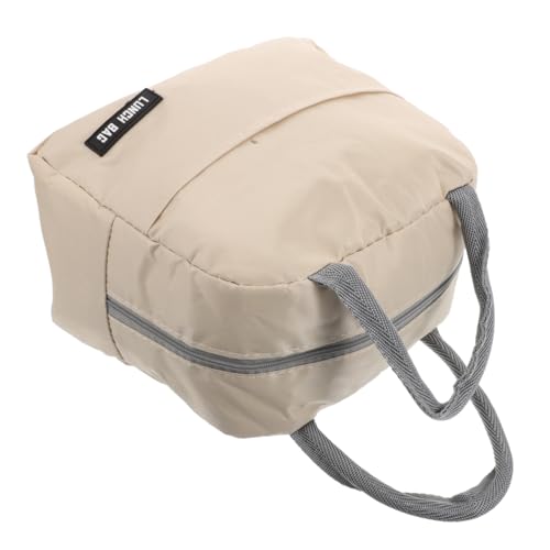 MAGICLULU Bolsa Del Almuerzo Plato Bolsa Ignífuga Para Documentos Billetera De Terciopelo Caja De Almuerzo Tapa Bolsa De Almuerzo Aislada Portátil Carpetas De Bolsas Papel De Aluminio Beige