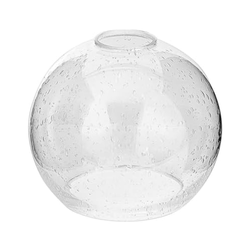 Image of 1 Pack Clear Seeded Glass Shades, Globe Lampshades Replacements 1.65 In Fitter 7.5 In Diameter Transparent Bubble Glass Lamp Shades Covers for Light Fixtures with Chandelier Wall Sconces Pendants