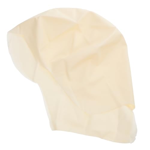OATIPHO Gorro De Calva De Látex Natural Elástico para Cosplay y Maquillaje, Unisex, Talla Única, Color Blanco, Accesorio Realista para Fiestas y Carnaval