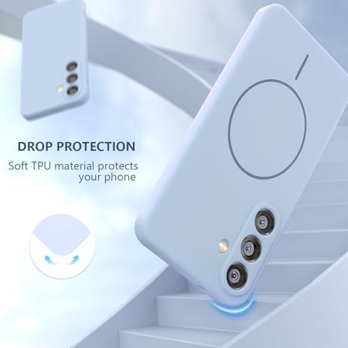 Image of DIZORO Microfiber Candy Case Compatible for Samsung S26 5g Magnetic Silicone Case, Compatible with MagSafe Shockproof, Slim, Anti-Scratch Soft Non-Slip Body Protective Back Cover (Sierra)