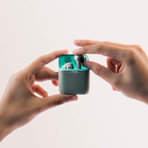 Image of MOSS Echo Endura - TWS Earbuds Up to 60 Hours Total Playback, Dual Mic ENC Clear Calls, Bluetooth 5.4, 8mm Drivers, Hall Switch, Low Latency (40-60ms), Dual EQ Modes (Grey)