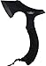 UZI Throwing Axe, 7-Inch Double-Edged Blade Head, 4mm Full Tang, Paracord Wrapped Handle, Reinforced Striker Tip, Nylon Sheath, Black (UZK-Axe-5)