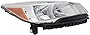 Evan Fischer Headlight Assembly Compatible with 2013-2016 Ford Escape Halogen Upper CAPA Passenger Side