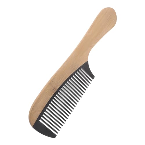 IWOWHERO Nanzhu Bakelite Flat Comb 男性用ひげ櫛 髪を選ぶ クッションヘアブラシ 縮れ防止コーム 木製のクリエイティブコーム 髪用テールコーム レディースコーム
