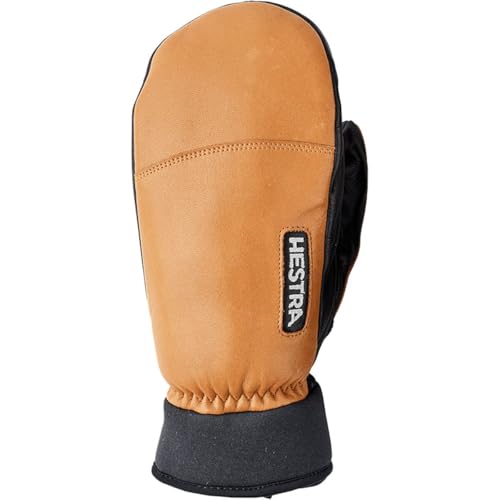 Army Leather Wool Terry Mitten, Cork, 10