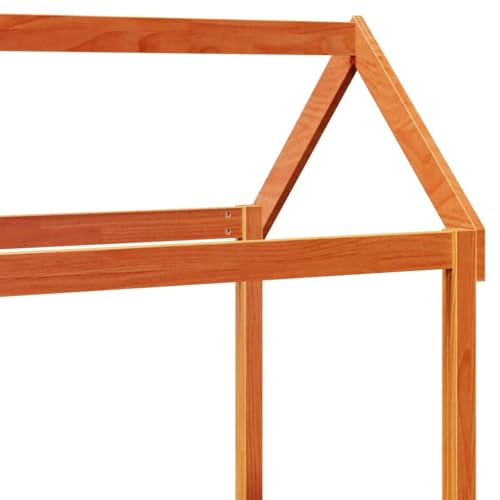 Vidaxl Tetto Letto Bambini Marrone Cera 108X70X176,5 Cm Massello Pino, Tetto Per Letto, Tettoia Per Letto Bambini, Baldacchino Per Letto Bambini - 4