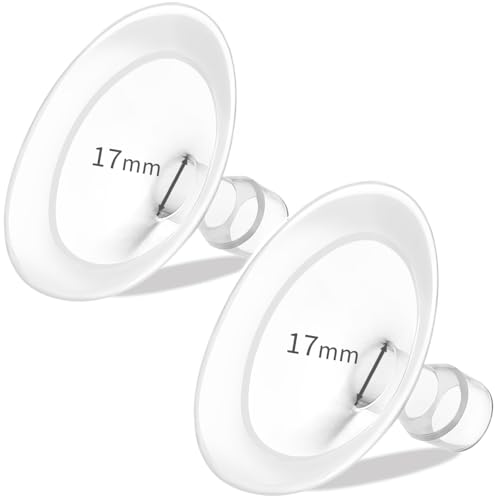 Image of PumpMom-us 17mm Flange with Soft Rim, Breast Pump Shields Flanges for Medela, Replace Flange Compatible with Medela Breast Pumps PersonalFit, Freestyle, Maxflow, Freestyle Flex Swing Maxi Connector