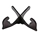 Gitarrenständer, Holz Gitarrenhalterung Gitarrenständer aus Holz, X-Rahmen-Struktur faltbar leicht für Reisen, Outdoor-Auftritte (schwarz)