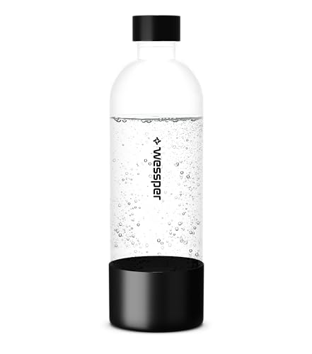 Wessper Botellas de Repuesto para Máquina para Soda | Botella de PET de 800ml de Alta Calidad | Botella sin BPA para el Burbujeador de Agua de Plástico Reciclado