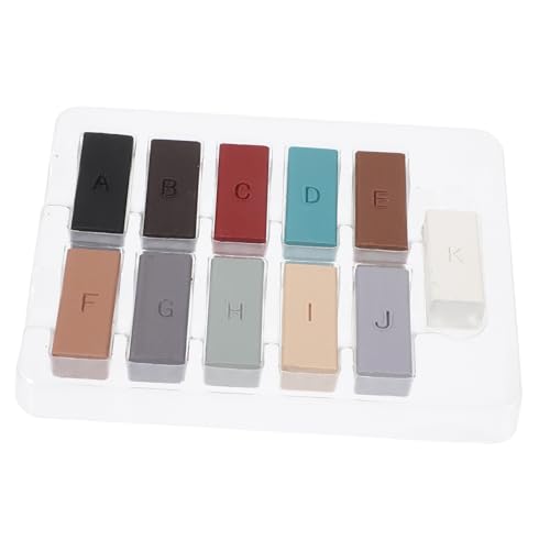 FONDOTIN 1set Wood Floor Repair Kit Manual Furniture Restoration Kit for Wood Tile Marble Surfaces Durable Wax Blocks for Scratch Crack Repair Complete Restoration Tools Included